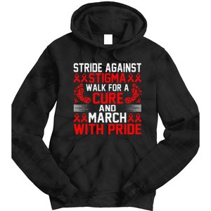 Hiv Awareness Red Ribbon World Aids Day Fighters Tie Dye Hoodie