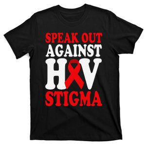 Hiv Awareness Red Ribbon World Aids Day Fighters T-Shirt