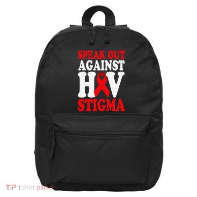 Hiv Awareness Red Ribbon World Aids Day Fighters 16 in Basic Backpack