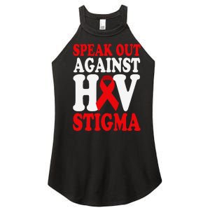 Hiv Awareness Red Ribbon World Aids Day Fighters Women's Perfect Tri Rocker Tank