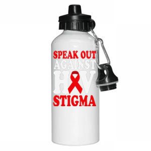 Hiv Awareness Red Ribbon World Aids Day Fighters Aluminum Water Bottle