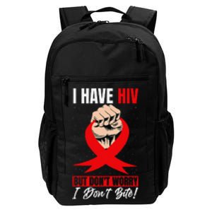 Hiv Awareness Red Ribbon World Aids Day Fighters Daily Commute Backpack