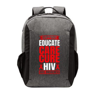 Hiv Awareness Red Ribbon World Aids Day Fighters Vector Backpack