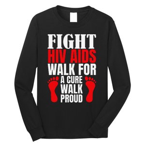 Hiv Awareness Red Ribbon World Aids Day Fighters Long Sleeve Shirt