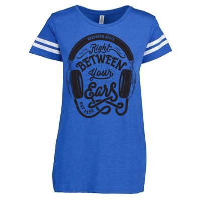 Headroom Audio Right Between Your Ears Enza Ladies Jersey Football T-Shirt