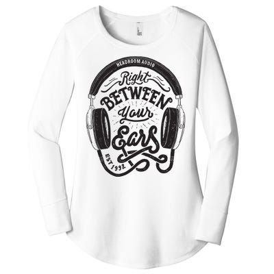 Headroom Audio Right Between Your Ears Women's Perfect Tri Tunic Long Sleeve Shirt