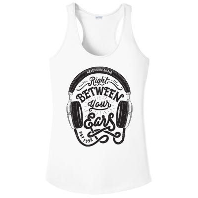 Headroom Audio Right Between Your Ears Ladies PosiCharge Competitor Racerback Tank