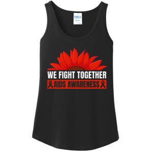 Hiv Awareness Red Ribbon World Aids Day Fighters Ladies Essential Tank