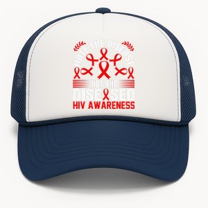 Hiv Awareness Red Ribbon World Aids Day Fighters Trucker Hat