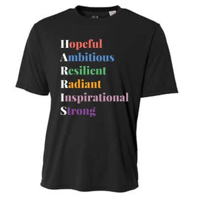 Hopeful Ambitious Resilient Radiant Inspirational Strong Cooling Performance Crew T-Shirt