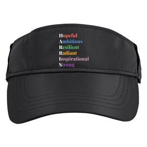 Hopeful Ambitious Resilient Radiant Inspirational Strong Adult Drive Performance Visor