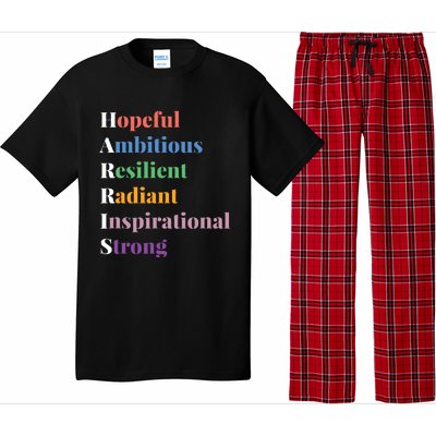 Hopeful Ambitious Resilient Radiant Inspirational Strong Pajama Set