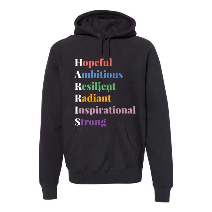 Hopeful Ambitious Resilient Radiant Inspirational Strong Premium Hoodie