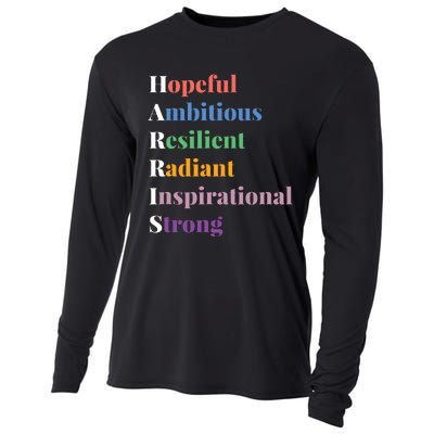 Hopeful Ambitious Resilient Radiant Inspirational Strong Cooling Performance Long Sleeve Crew