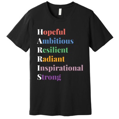 Hopeful Ambitious Resilient Radiant Inspirational Strong Premium T-Shirt