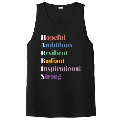 Hopeful Ambitious Resilient Radiant Inspirational Strong PosiCharge Competitor Tank