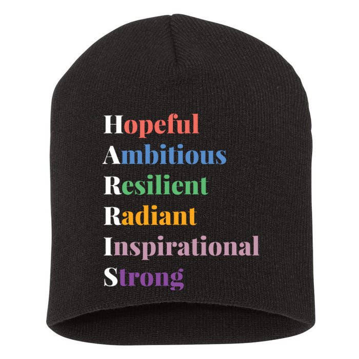 Hopeful Ambitious Resilient Radiant Inspirational Strong Short Acrylic Beanie