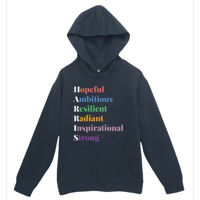 Hopeful Ambitious Resilient Radiant Inspirational Strong Urban Pullover Hoodie