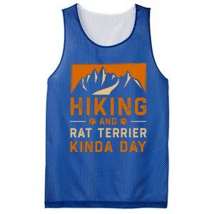 Hiking And Rat Terrier Kinda Day Rattie Hiker Gift Mesh Reversible Basketball Jersey Tank