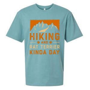 Hiking And Rat Terrier Kinda Day Rattie Hiker Gift Sueded Cloud Jersey T-Shirt