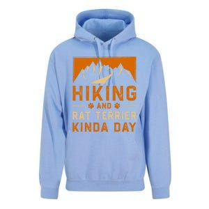 Hiking And Rat Terrier Kinda Day Rattie Hiker Gift Unisex Surf Hoodie