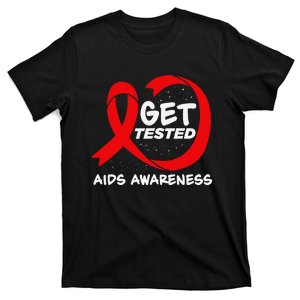 Hiv Awareness Red Ribbon World Aids Day Fighters T-Shirt