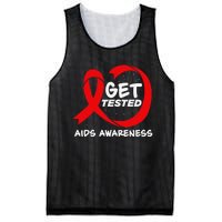 Hiv Awareness Red Ribbon World Aids Day Fighters Mesh Reversible Basketball Jersey Tank