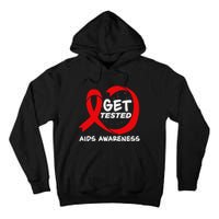 Hiv Awareness Red Ribbon World Aids Day Fighters Tall Hoodie