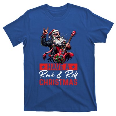 Have A Rock And Roll Christmas Funny Santa Guitar Player Great Gift T-Shirt