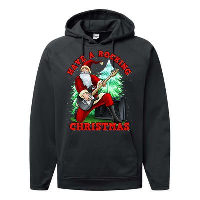 Have A Rocking Christmas Santa Claus Performance Fleece Hoodie