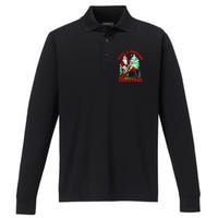 Have A Rocking Christmas Santa Claus Performance Long Sleeve Polo