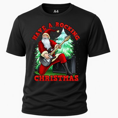 Have A Rocking Christmas Santa Claus Cooling Performance Crew T-Shirt