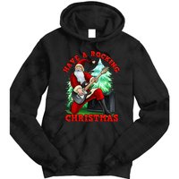 Have A Rocking Christmas Santa Claus Tie Dye Hoodie