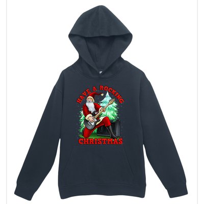 Have A Rocking Christmas Santa Claus Urban Pullover Hoodie