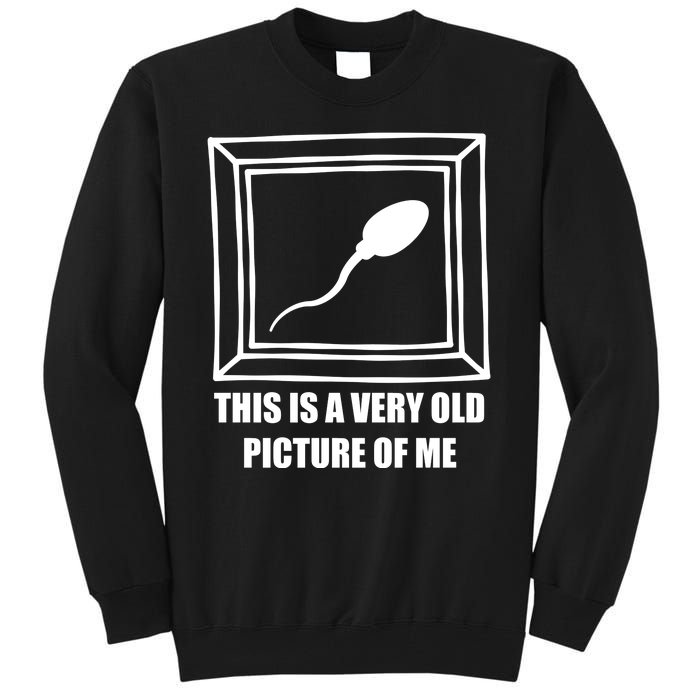 Here's A Really Old Picture Of Me Funny Sperm Birthday Tall Sweatshirt