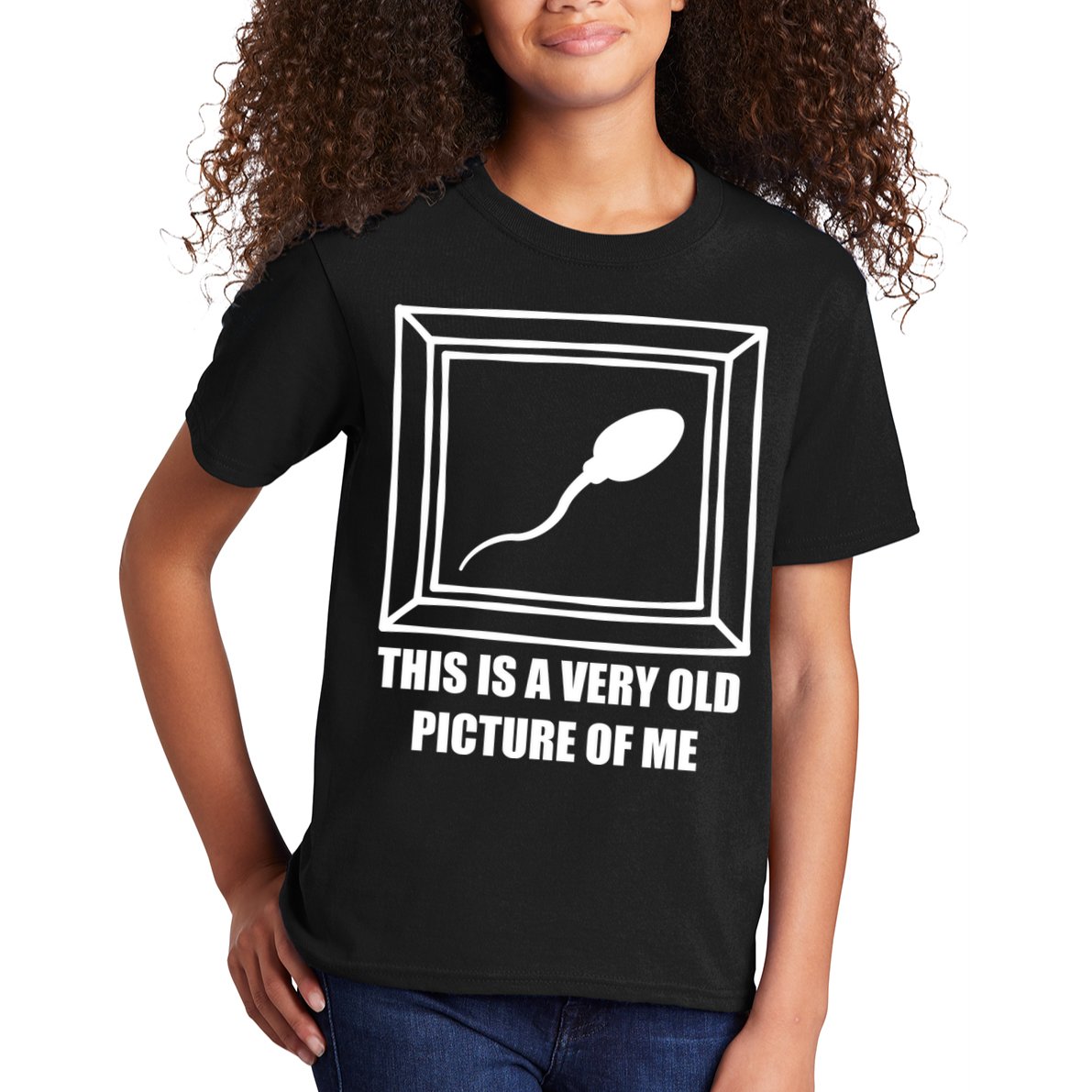 Here's A Really Old Picture Of Me Funny Sperm Birthday Kids T-Shirt