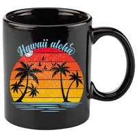 Hawaii Aloha Retro Sunset Beach 11oz C Handle Ceramic Mug