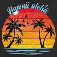 Hawaii Aloha Retro Sunset Beach 11oz C Handle Ceramic Mug