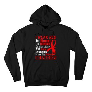 Hiv Awareness Red Ribbon World Aids Day Fighters Hoodie