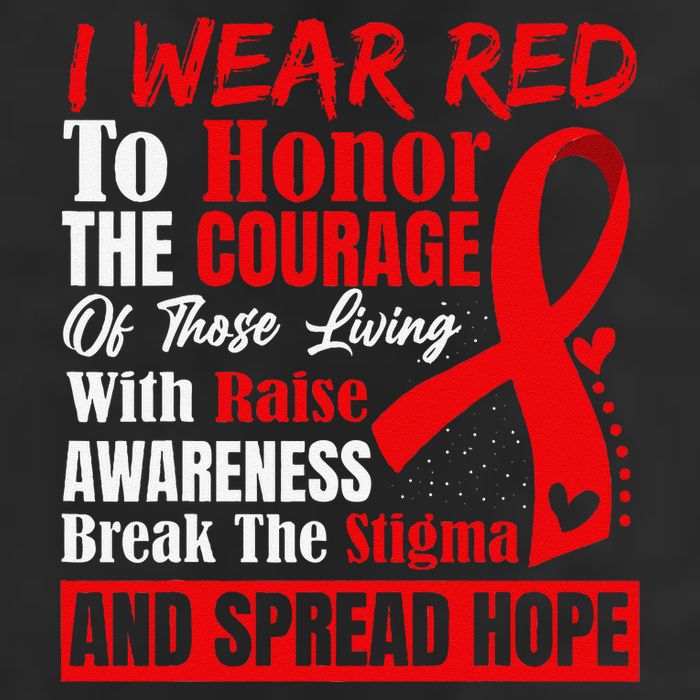 Hiv Awareness Red Ribbon World Aids Day Fighters Adult Drive Performance Visor