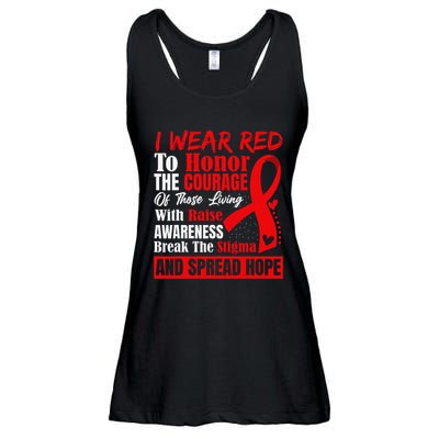 Hiv Awareness Red Ribbon World Aids Day Fighters Ladies Essential Flowy Tank