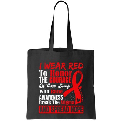 Hiv Awareness Red Ribbon World Aids Day Fighters Bag
