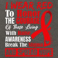 Hiv Awareness Red Ribbon World Aids Day Fighters Cotton Canvas Backpack