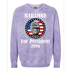 Harambe For President Colorblast Crewneck Sweatshirt