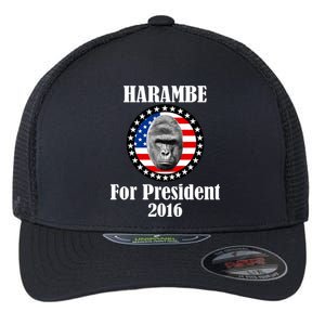 Harambe For President Flexfit Unipanel Trucker Cap