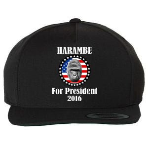 Harambe For President Wool Snapback Cap