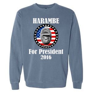 Harambe For President Garment-Dyed Sweatshirt