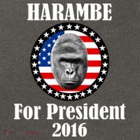 Harambe For President Cotton Canvas Backpack