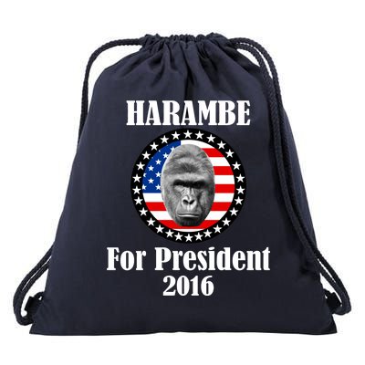 Harambe For President Drawstring Bag