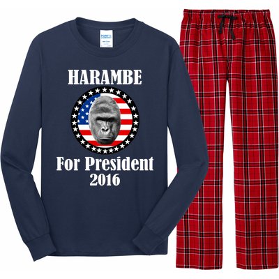 Harambe For President Long Sleeve Pajama Set